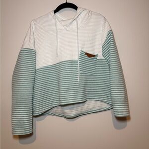 DSONABED mock neck cropped pullover